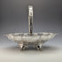 1907 British Antique Sterling Silver Basket Earrings Movable Handle 347g Walker&Hall